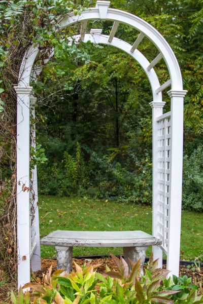 Arbor Bench Installation